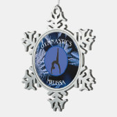 Gymnastiek Sneeuwvlok Ingelijste Ornament (Rechts)