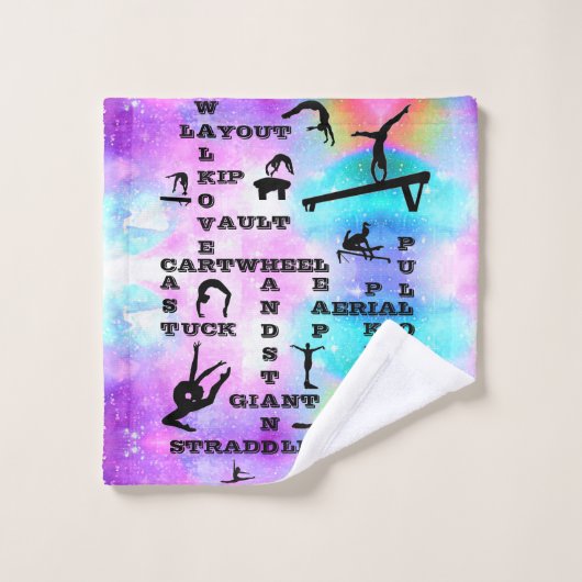 Gymnastiek snijdenhologram Skills Wash Cloth Washandje (Wasdoekje)