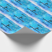 Gymnastiek Snowflake Balance Beam Cadeaupapier (Hoek)