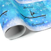 Gymnastiek Snowflake Balance Beam Cadeaupapier (Rol Hoek)