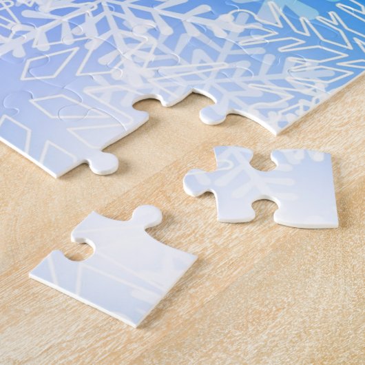 Gymnastiek Snowflake Balance Beam Legpuzzel (Zijkant)