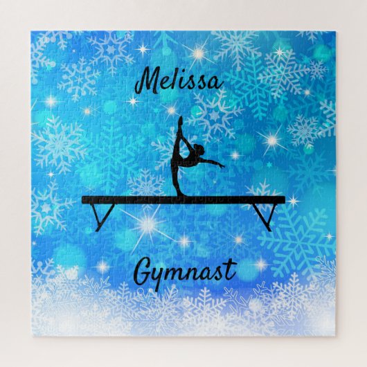 Gymnastiek Snowflake Balance Beam Legpuzzel (Verticaal)