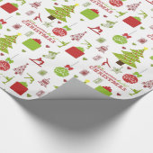 Gymnastiek Soort kerstfeestdag Cadeaupapier (Hoek)