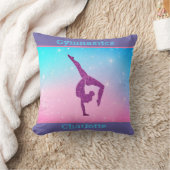 Gymnastiek Sparkle Pastel Girly Sierkussen (Deken)