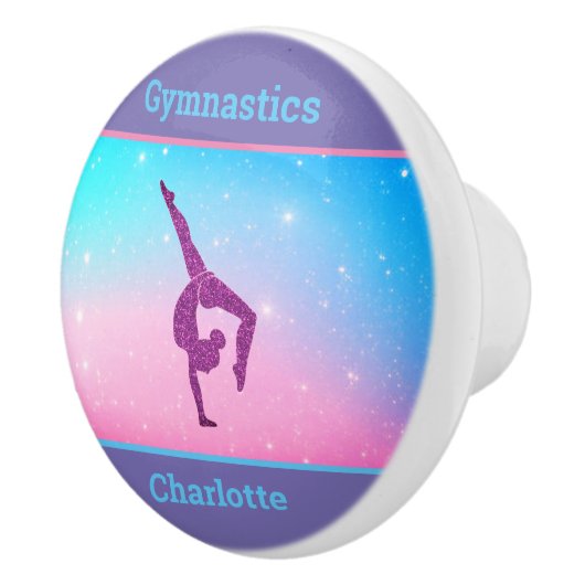 Gymnastiek Sparkle Pastel Keramische Pull Knop (Rechts)