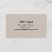 Gymnastiek Sparkle Visitekaartje (Achterkant)