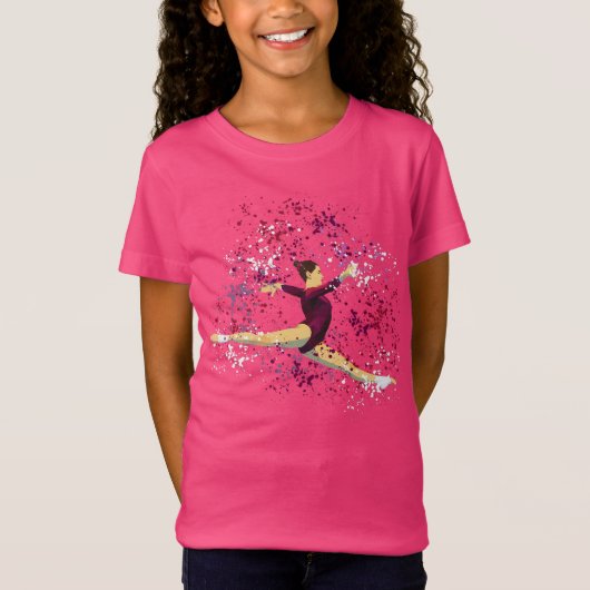 gymnastiek spatten t-shirt (Voorkant)