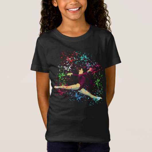 Gymnastiek Splatter T-shirt (Voorkant)