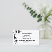 Gymnastiek Sport Fitness Rythmic Visitekaartje (Staand voorkant)