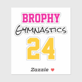 Gymnastiek Sportschool Kleuren Team Spirit Sticker
