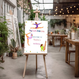 Gymnastiek springen Cartwheels meisje geboorte wel
