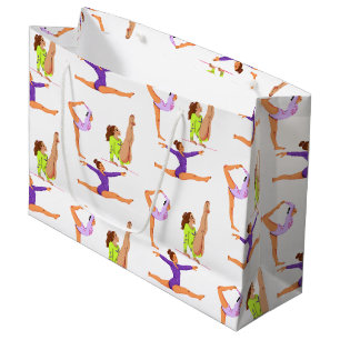 Gymnastiek springen Cartwheels meisje verjaardagsf Groot Cadeauzakje