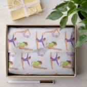 Gymnastiek springen Cartwheels meisje verjaardagsf Tissuepapier (Geschenk)
