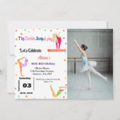 Gymnastiek sprong Cartwheels meisje verjaardagsfee Kaart (Voorkant)