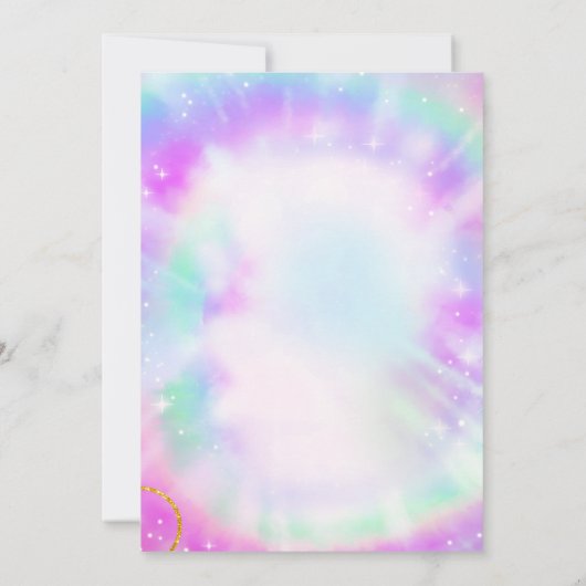 Gymnastiek Sprong Verjaardagsfeestuitnodiging Kaart (Achterkant)