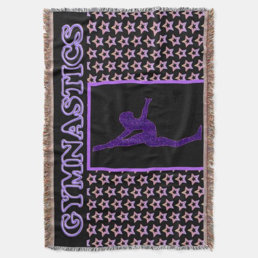 Gymnastiek Star Throw Blanket Deken (Voorkant Verticaal)