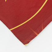 Gymnastiek Stars Yellow and Red Fleece Blanket (Hoek)