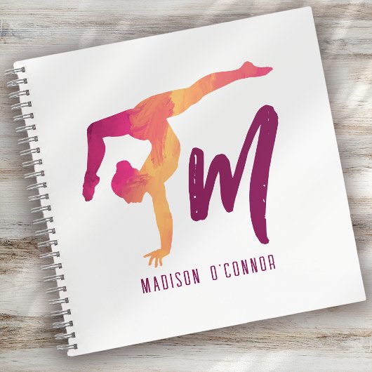 Gymnastiek Stationery | Monogram Initiaal Notitieboek