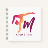 Gymnastiek Stationery | Monogram Initiaal Notitieboek (Voorkant)