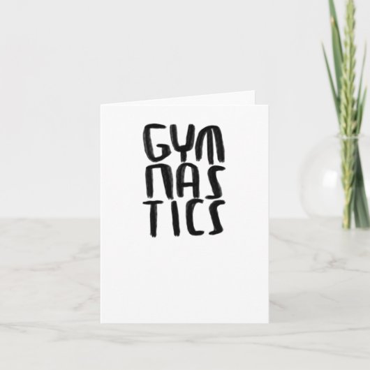 Gymnastiek Sticker Kaart (Voorkant)