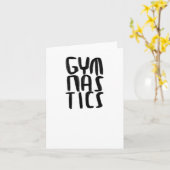 Gymnastiek Sticker Kaart (Gele Bloem)