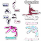 Gymnastiek Stickers voor meisjes (Voorkant)