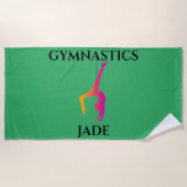 "GYMNASTIEK" strandlaken. Strandlaken (Voorkant)