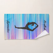 Gymnastiek Stripes 3-delige handdoekset w / Haar n Bad Handdoek (Handdoek)