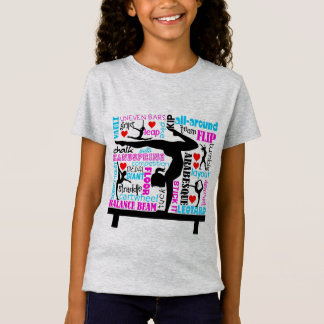 Gymnastiek Subway Art-ontwerp T-shirt