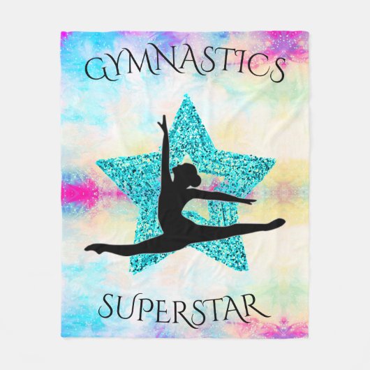 Gymnastiek Superstar Fleece Blanket Deken (Voorkant)