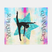 Gymnastiek Superstar Fleece Blanket Deken (Voorkant (Horizontaal))