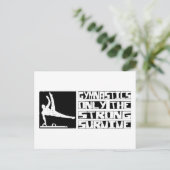 Gymnastiek Survive Briefkaart (Staand voorkant)