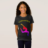 Gymnastiek T-Shirt Leap Rainbow met naam (Voorkant volledig)