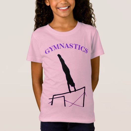 Gymnastiek T-Shirt Uneven Bars Giant w/ Name (Voorkant)