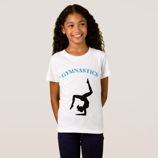 Gymnastiek T-Shirt voor meisjes Gepersonaliseerd (Voorkant volledig)