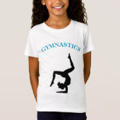 Gymnastiek T-Shirt voor meisjes Gepersonaliseerd (Voorkant)