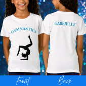 Gymnastiek T-Shirt voor meisjes Gepersonaliseerd