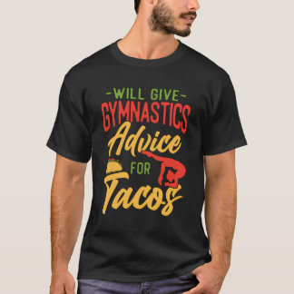 Gymnastiek Taco geeft gymnastiek advies voor TA T-shirt