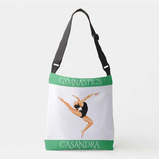 Gymnastiek tas! Persoonlijke naam. Crossbody Tas (Voorkant)