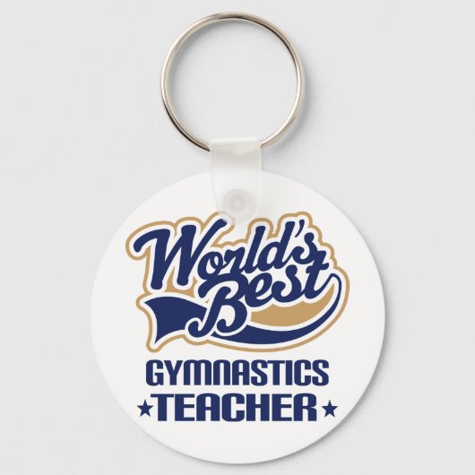 Gymnastiek Teacher Gift Sleutelhanger (Voorkant)
