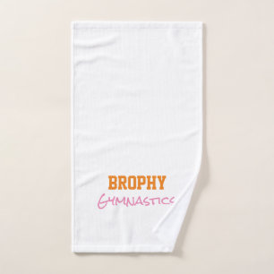Gymnastiek Team Naam School Kleuren Sport Leuk Handdoek