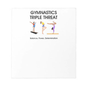 Gymnastiek Triple Threat Notitieblok