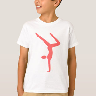 Gymnastiek - Tropisch roze T-shirt