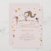 Gymnastiek Tumble & Twirl Verjaardagsfeest II Kaart (Voorkant / Achterkant)