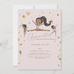 Gymnastiek Tumble Twirl Verjaardagsfeest IV Kaart