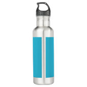 Gymnastiek Turquoise en Paarse Gepersonaliseerd Waterfles (Achterkant)