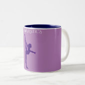 Gymnastiek twee tonde koffie-mok. tweekleurige koffiemok (Voorkant rechts)