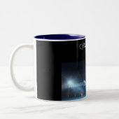 Gymnastiek twee tonde koffie-mok. tweekleurige koffiemok (Links)