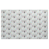 Gymnastiek Typografie Fabric Stof (Yard (91,4 cm))