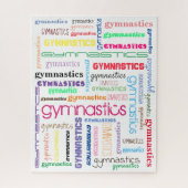Gymnastiek Typografie Puzzle Legpuzzel (Verticaal)